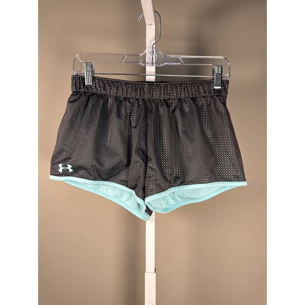 Adidas & Under Armour Women's‎ Athletic Shorts in Pink/Gray Teal/ Gray Small